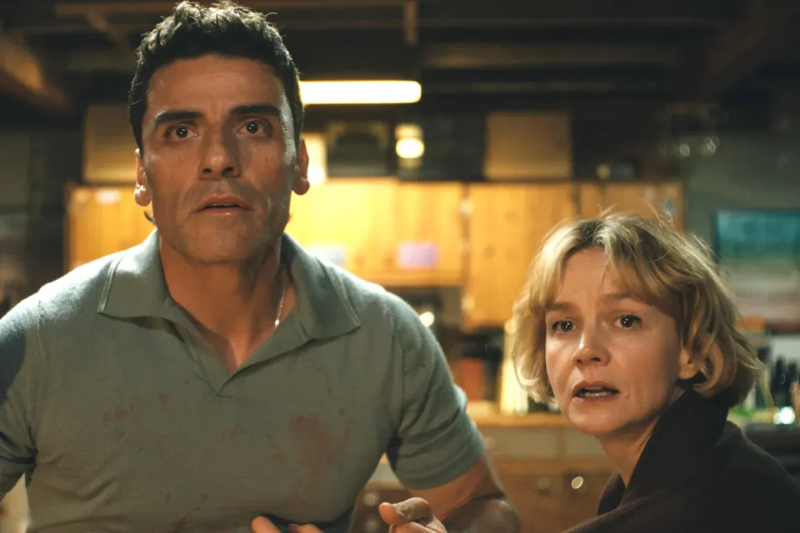 Oscar Isaac and Carey Mulligan in Beef Season 2 trailer scene showing a tense moment indoors