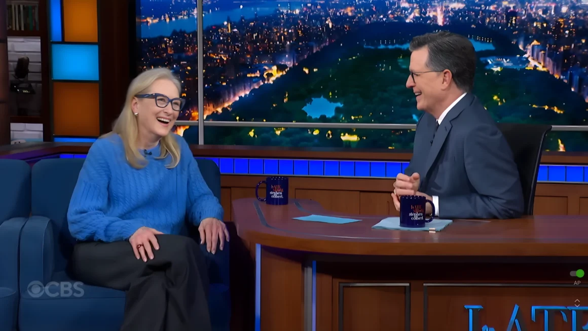 Meryl Streep discusses Miranda Priestly inspiration on The Late Show with Stephen Colbert.